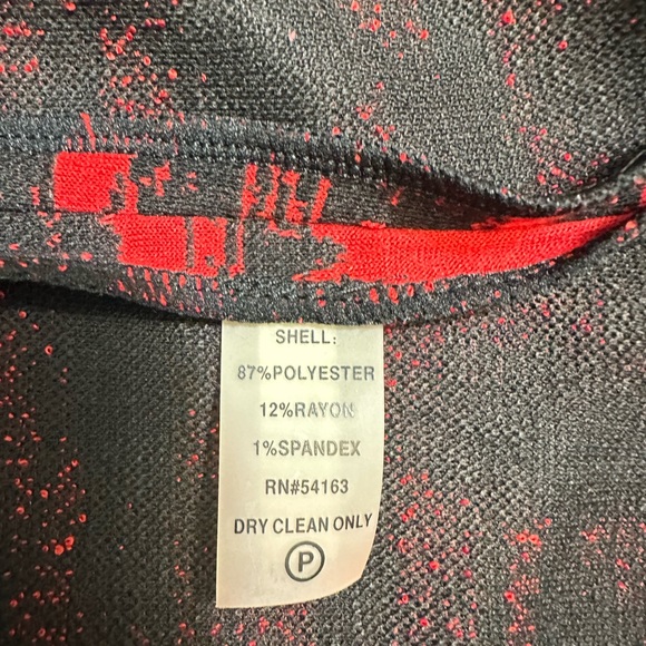 Calvin Klein red and black dress size 4 - Picture 4 of 8